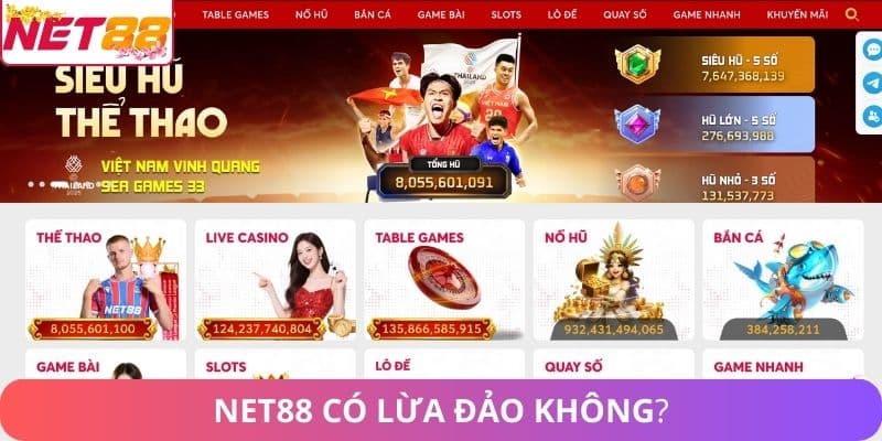 Net88 có lừa đảo không